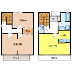 メゾンときⅢの物件間取画像